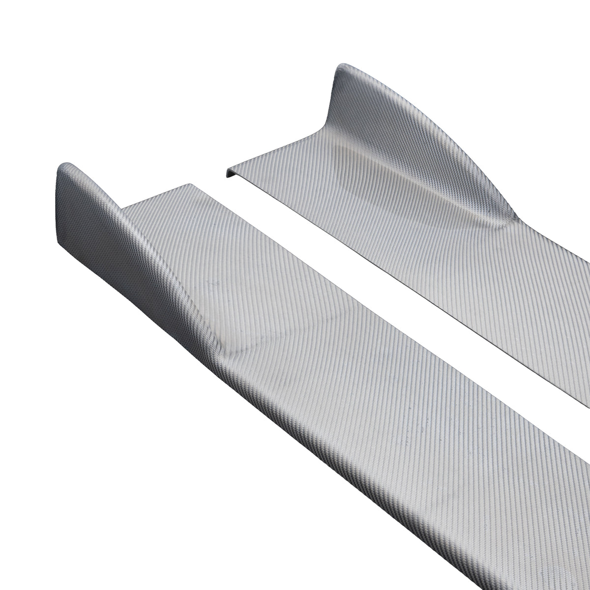[Silver Carbon] Side Skirt Splitter [Universal] - 1750mm