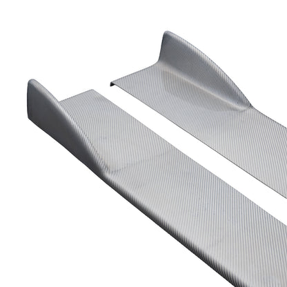 [Silver Carbon] Side Skirt Splitter [Universal] - 1750mm