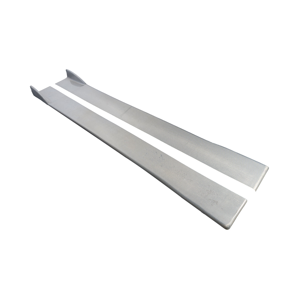 [Silver Carbon] Side Skirt Splitter [Universal] - 1750mm
