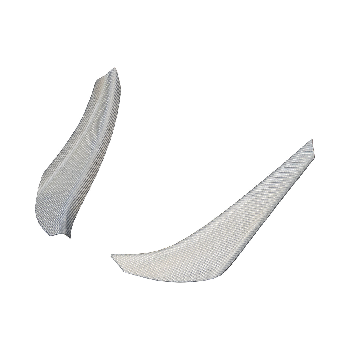 [Silver Carbon] Front Bumper Canard [EX] - Universal