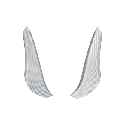 [Silver Carbon] Front Bumper Canard [EX] - Universal