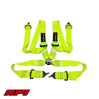 FIA 4 Point Racing Harness - Fluro Yellow