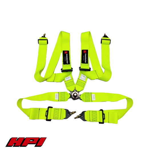FIA 4 Point Racing Harness - Fluro Yellow