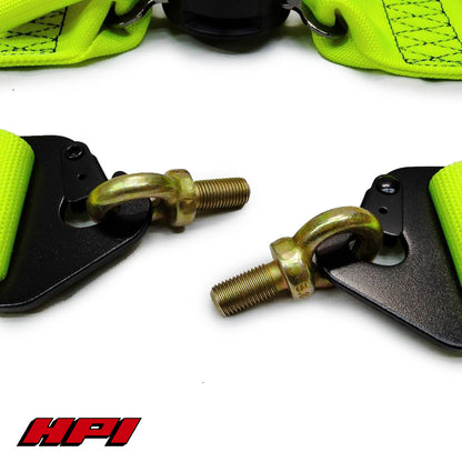FIA 4 Point Racing Harness - Fluro Yellow