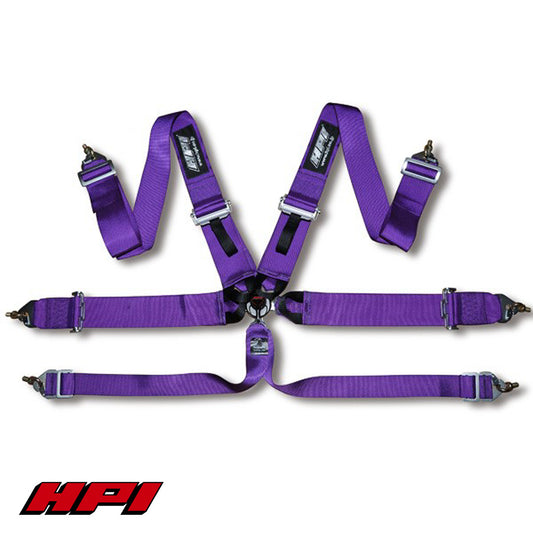 FIA 6 Point Racing Harness - Purple