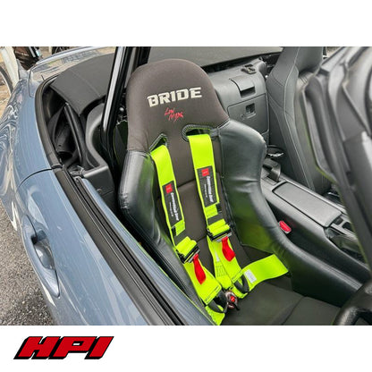 FIA 4 Point Racing Harness - Fluro Yellow
