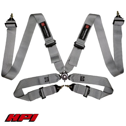 FIA 4 Point Racing Harness - Silver