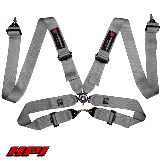 FIA 4 Point Racing Harness - Silver