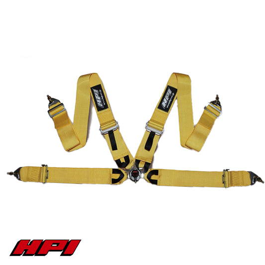 FIA 4 Point Racing Harness - Yellow