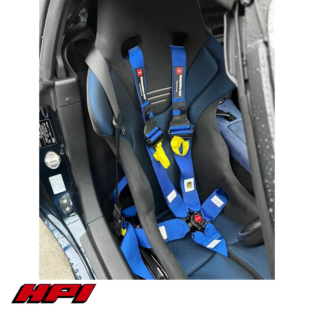 FIA 6 Point Racing Harness - Blue (HANS Compatible)