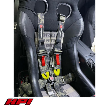 FIA 6 Point Racing Harness - Desert Camouflage (HANS Compatible)