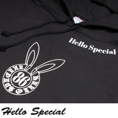 Bunny Hoodie No.2 - Black/White