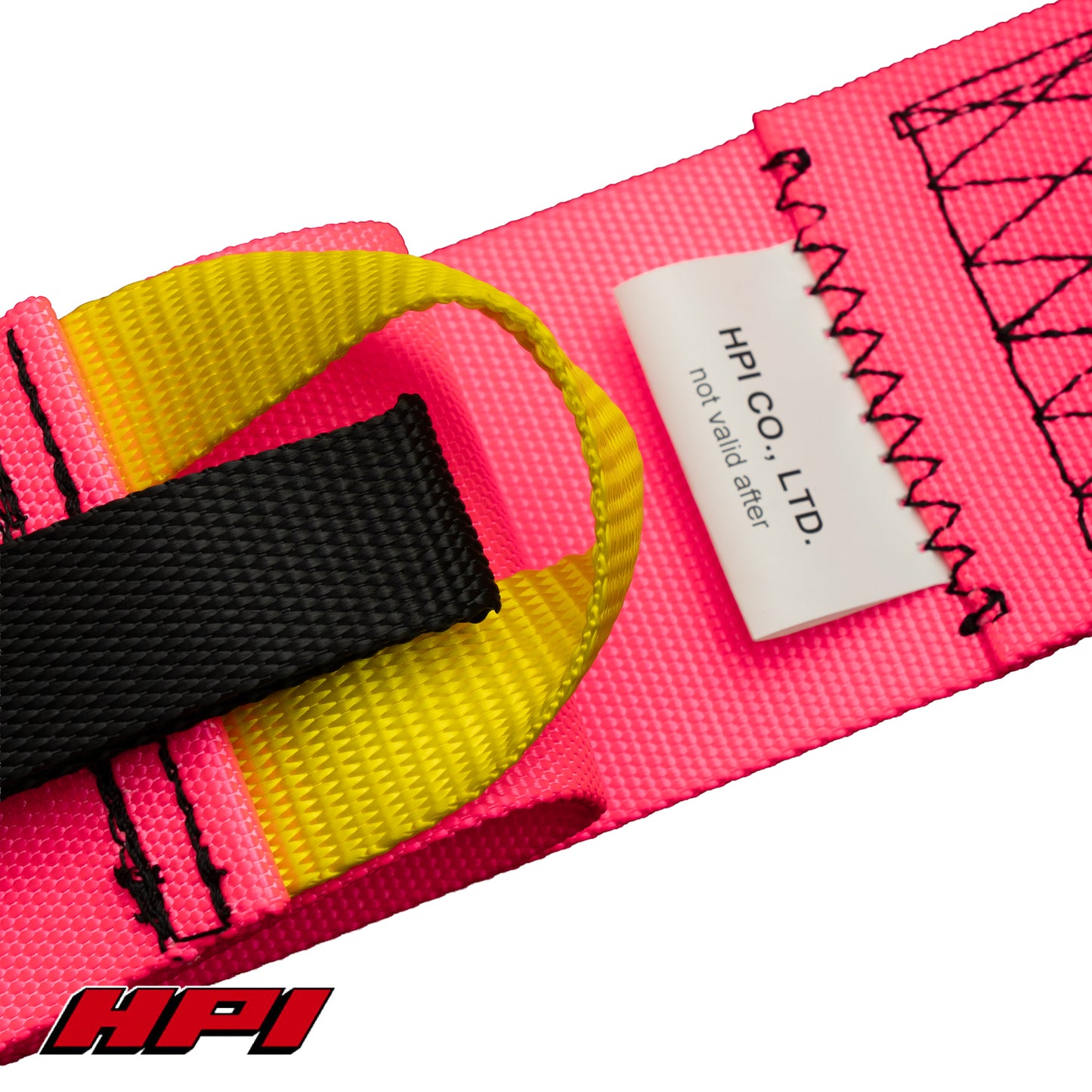 FIA 4点式レーシングハーネス - 蛍光ピンク
