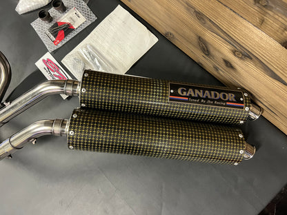 GANADOR/JHA Twin-stack Full Exhaust System for NC30/NC35 VFR400 RVF400