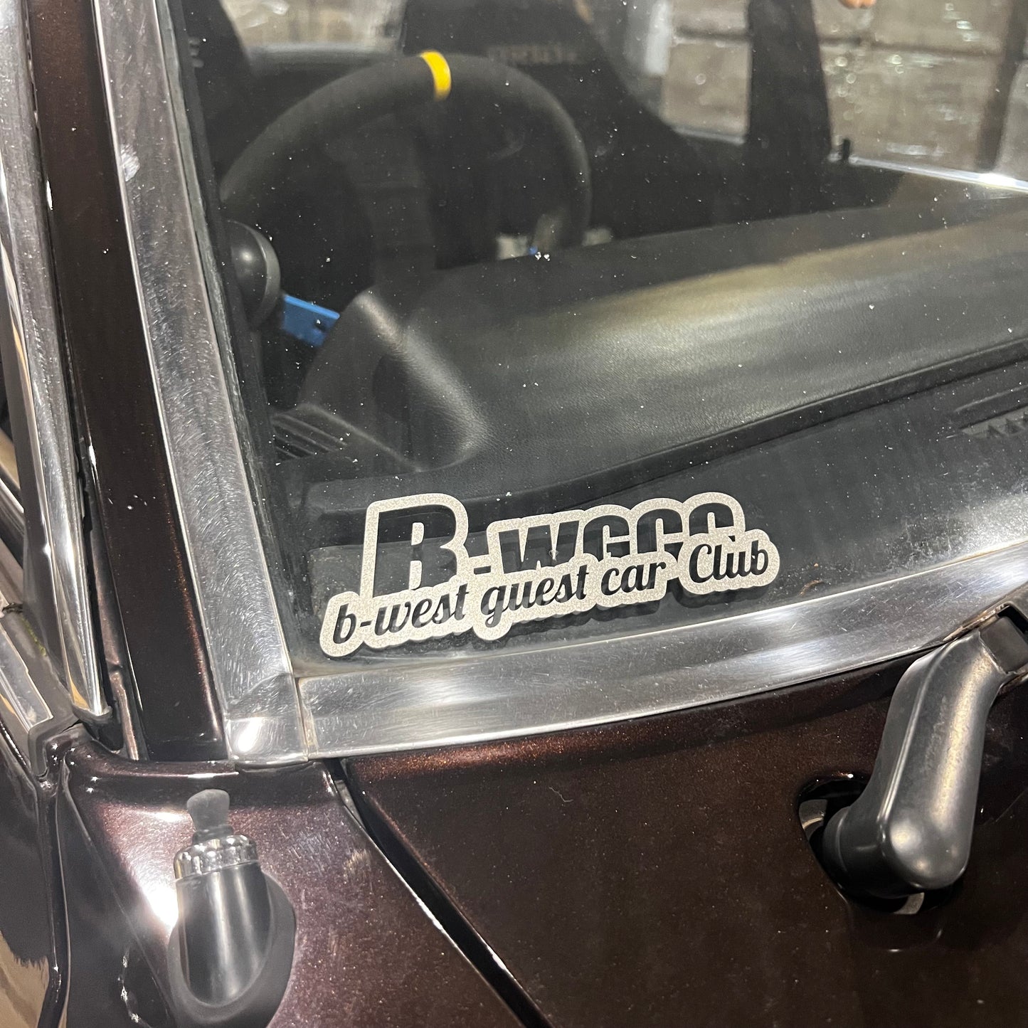 "B-WGCC" B-West Guest Car Club Sticker