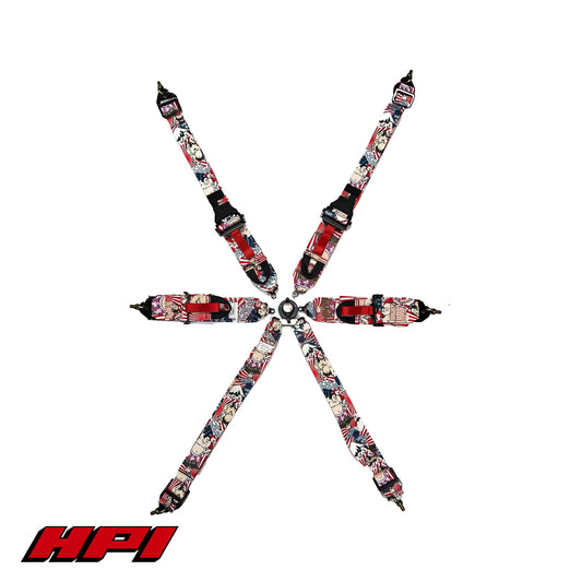 [Limited] FIA 6 Point Racing Harness - Sumo (HANS Compatible)