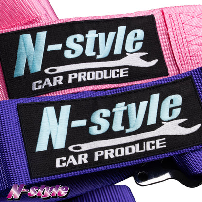 [NEW] N-STYLE 4-Point Racing Harness - Purple
