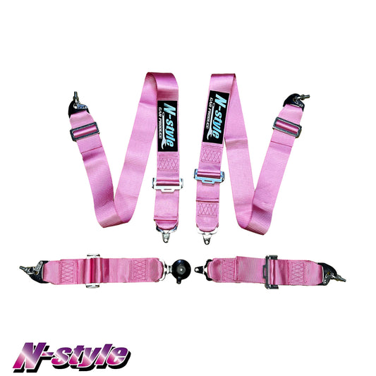 [NEW] N-STYLE 4-Point Racing Harness - Pink