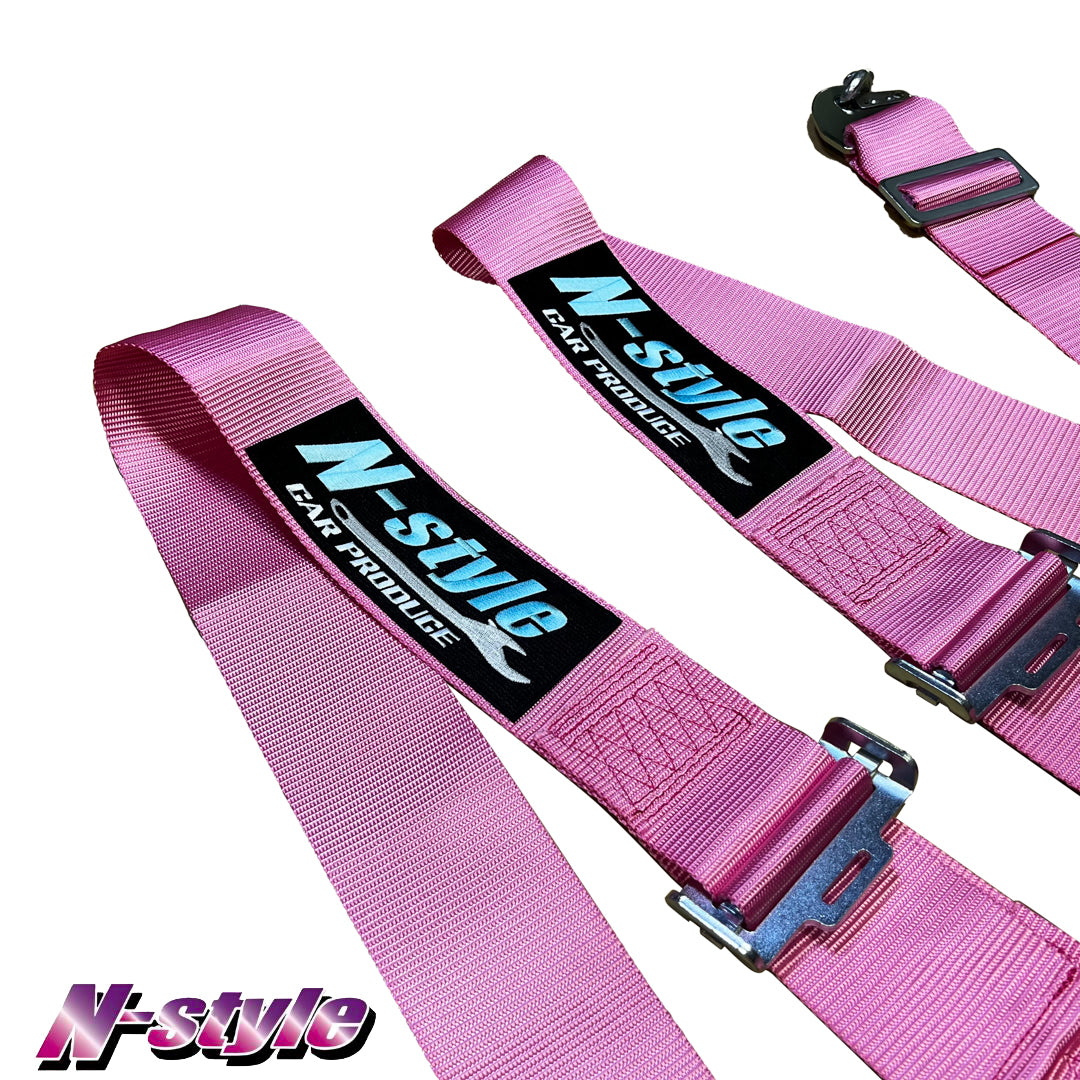 [NEW] N-STYLE 4-Point Racing Harness - Pink