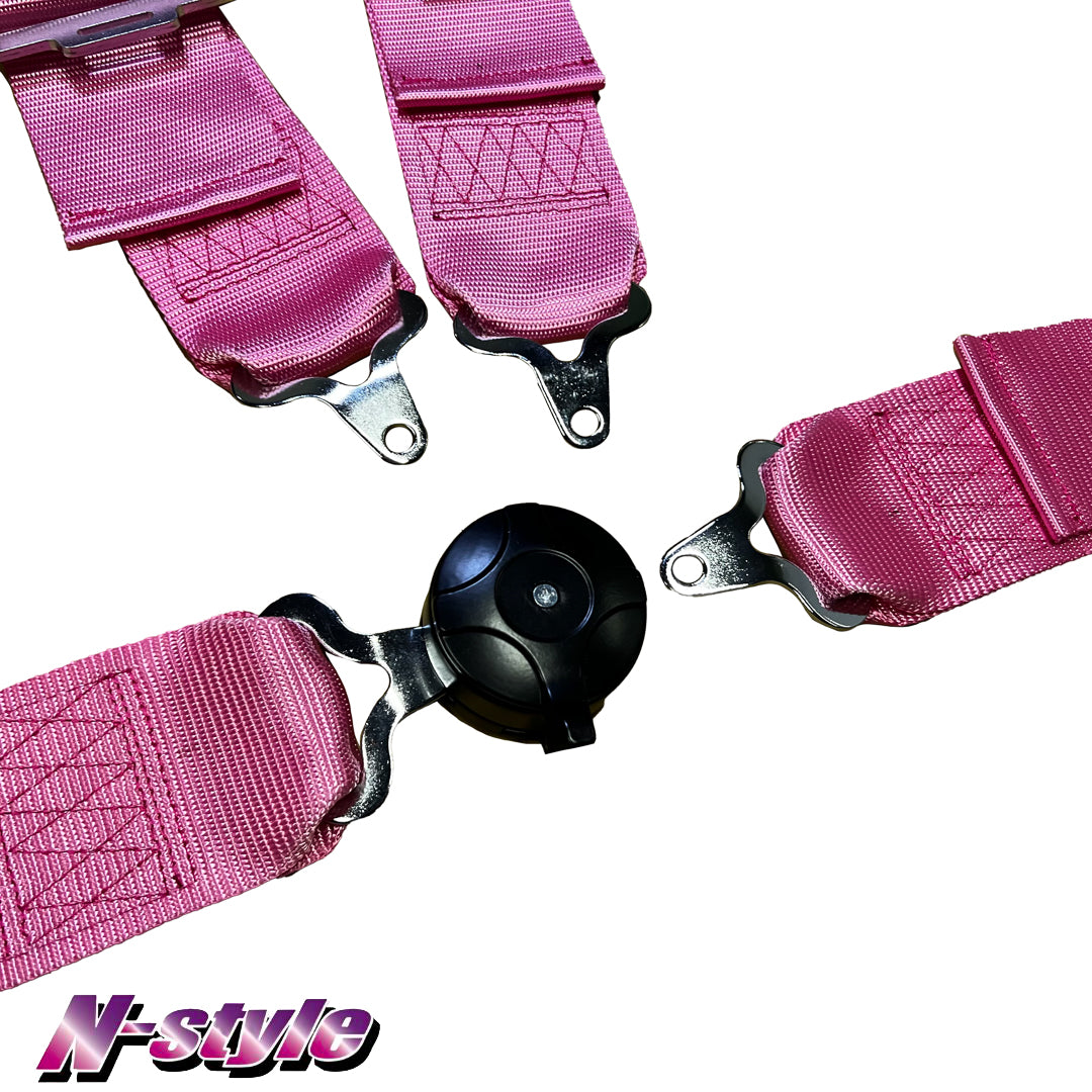 [NEW] N-STYLE 4-Point Racing Harness - Pink