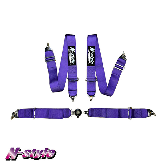 [NEW] N-STYLE 4-Point Racing Harness - Purple