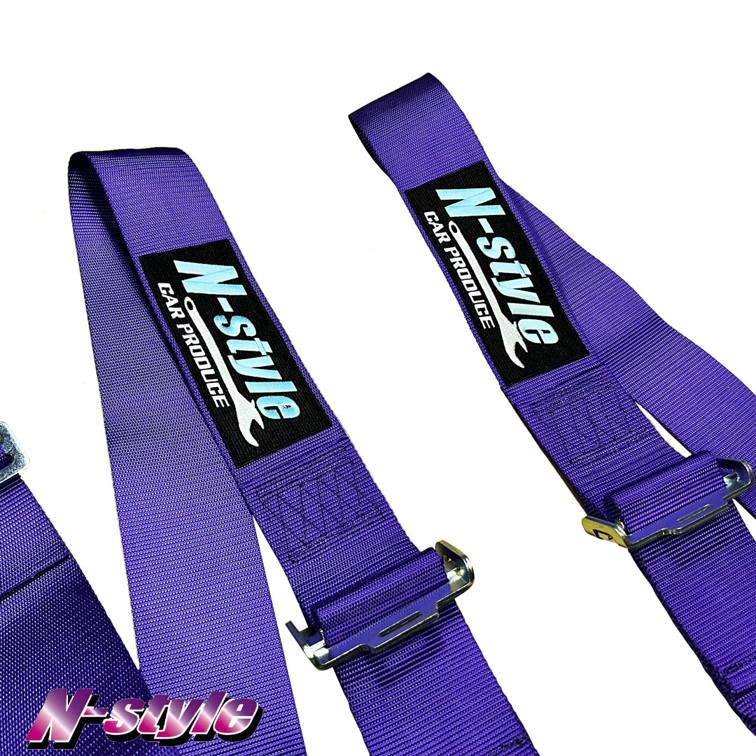 [NEW] N-STYLE 4-Point Racing Harness - Purple