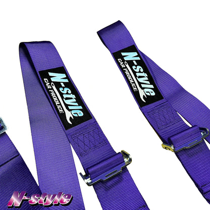[NEW] N-STYLE 4-Point Racing Harness - Purple