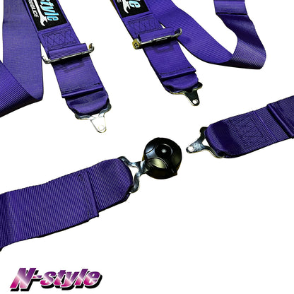 [NEW] N-STYLE 4-Point Racing Harness - Purple