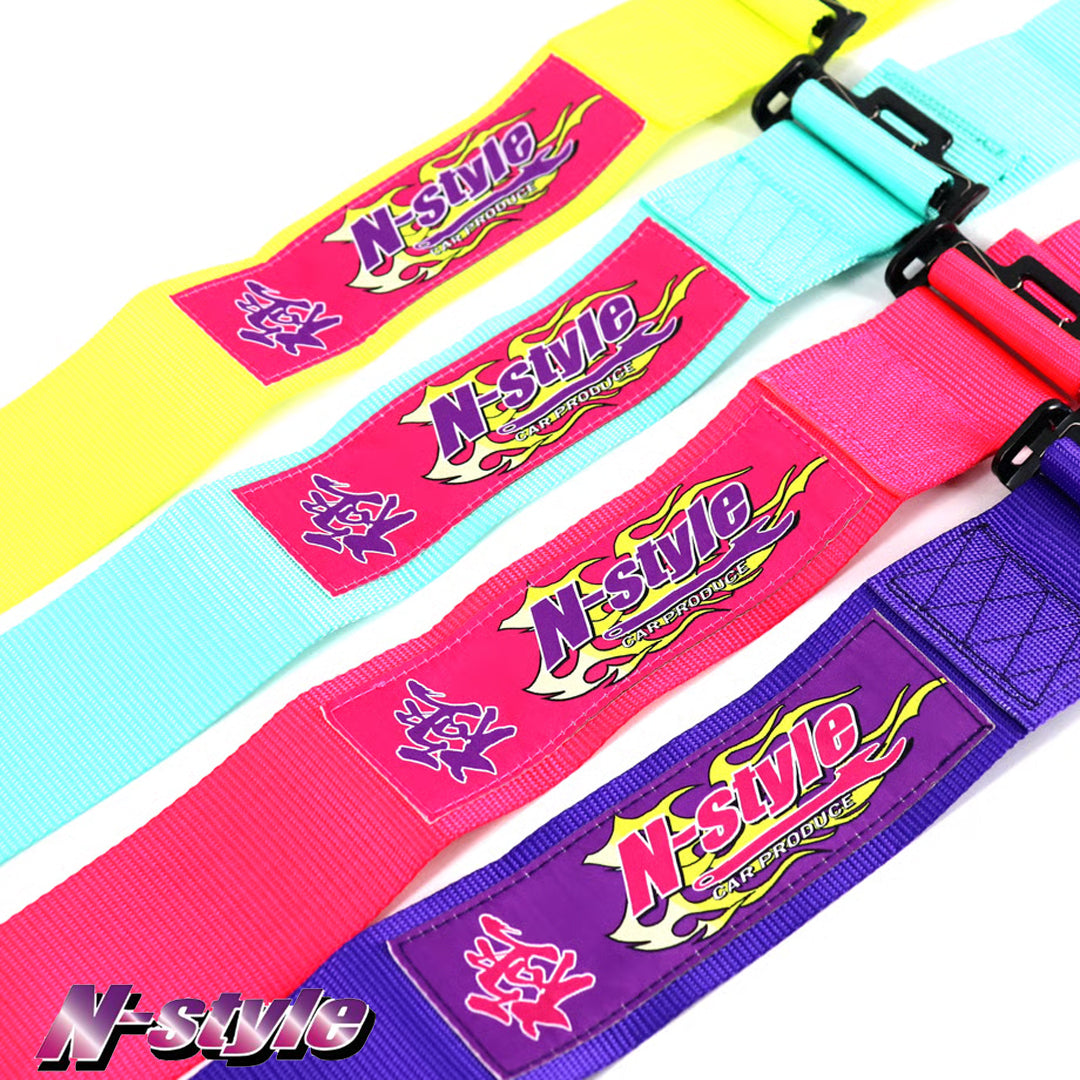 N-STYLE 4点式シートベルト レーシングハーネス - ピンク – E.K Motors