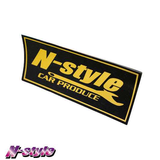 [NEW] N-STYLE [M] Sticker (Black/Gold) - Metallic