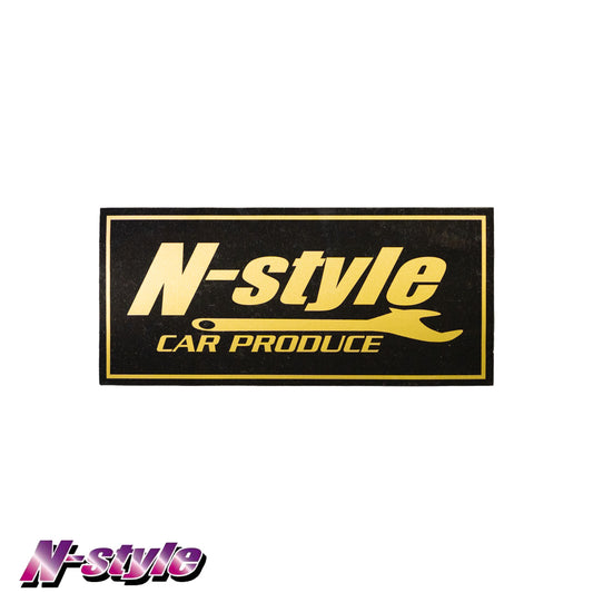 [NEW] N-STYLE [M] Sticker (Black/Gold) - Metallic