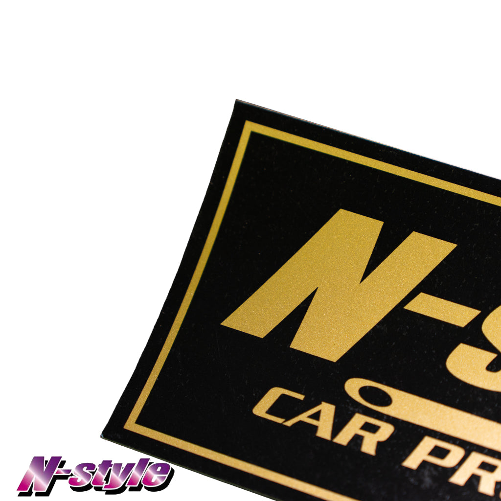 [新製品] N-STYLE [M] ステッカー (ブラック/ゴールド) - メタリック