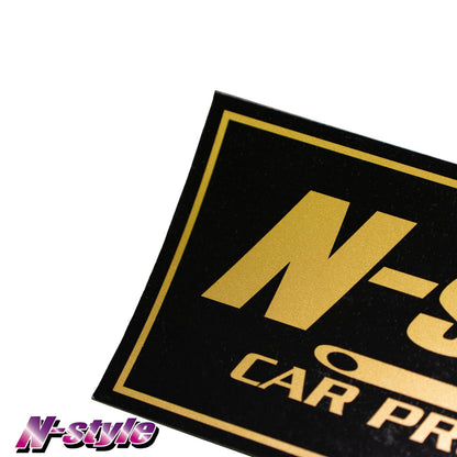 [新製品] N-STYLE [M] ステッカー (ブラック/ゴールド) - メタリック