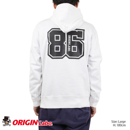 「86」プルオーバーフーディー