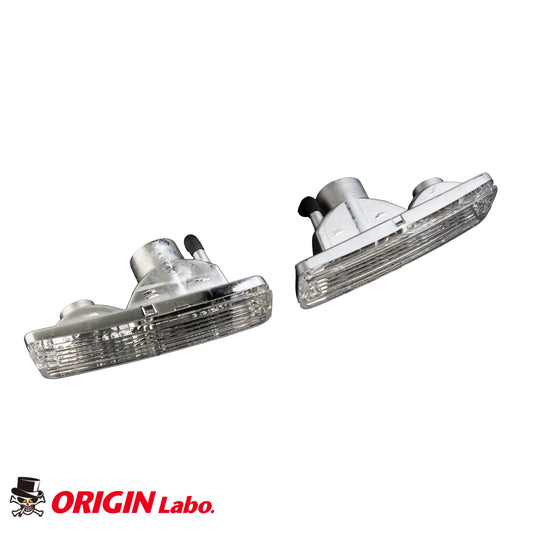 ツインバルブ フロントバンパークリアウィンカーセット - S13シルビア / 180SX (前期)