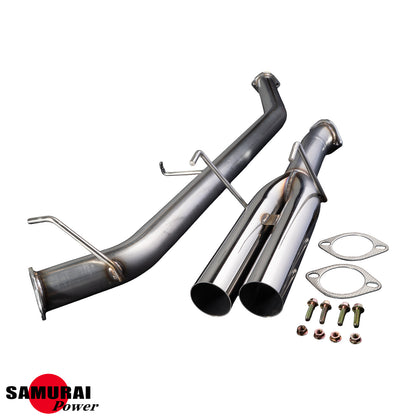 デュアルブラストパイプ キャットバックエキゾースト - シルビア S13/180SX
