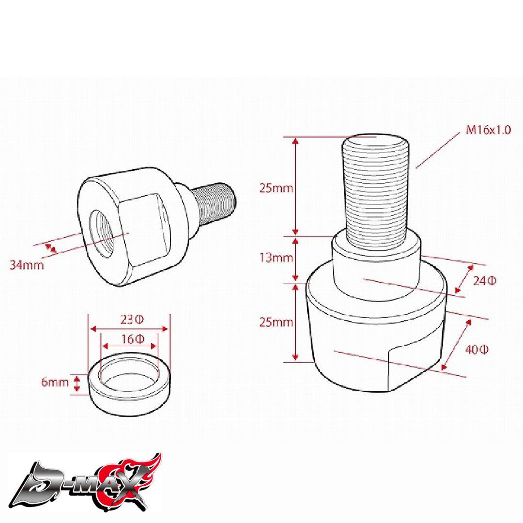 D1SPEC "Angle Up" Steering Rack Adapter - Silvia/Skyline/Laurel/Cefiro