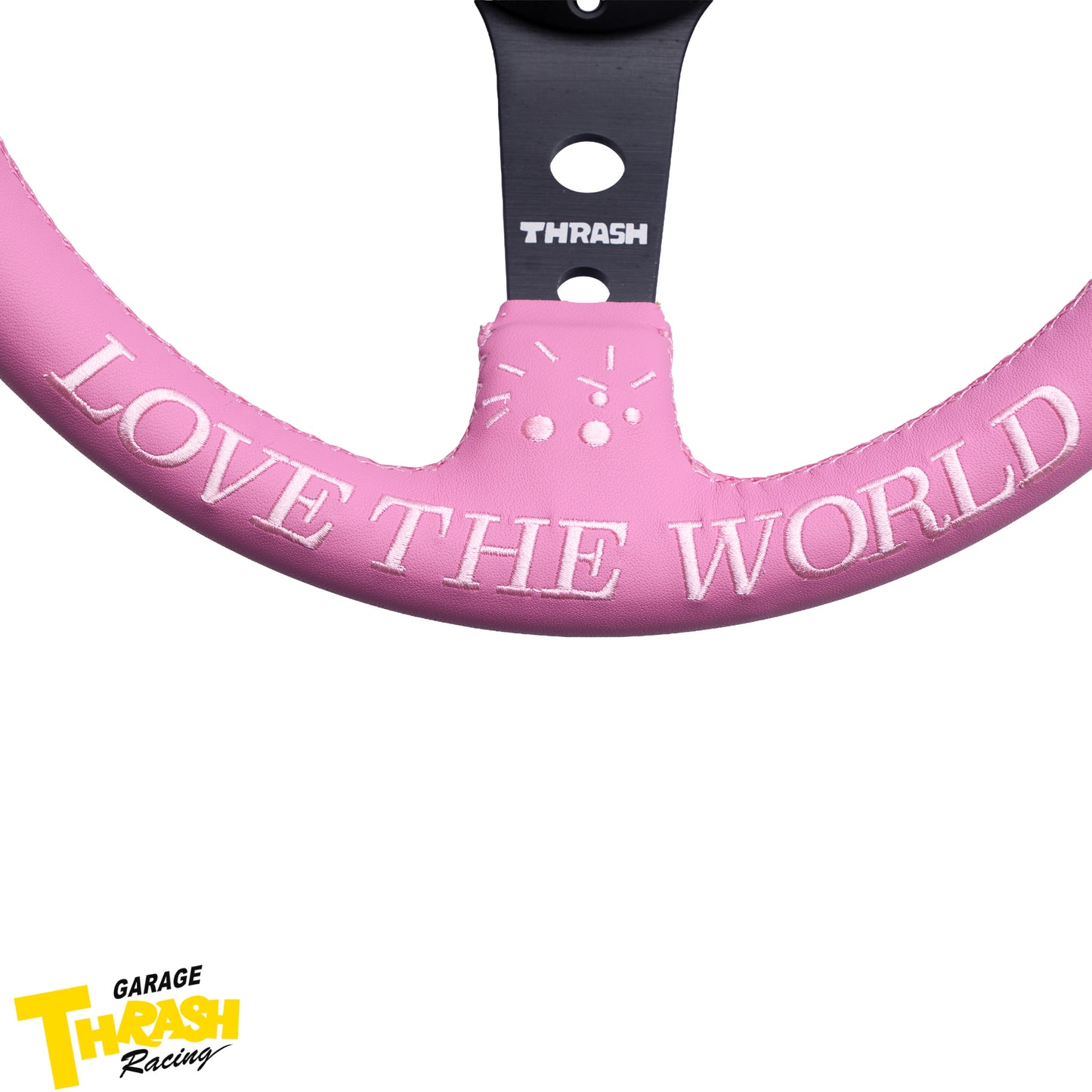 [LOVE THE WORLD] 330MM ディープディッシュステアリングホイール - レザー