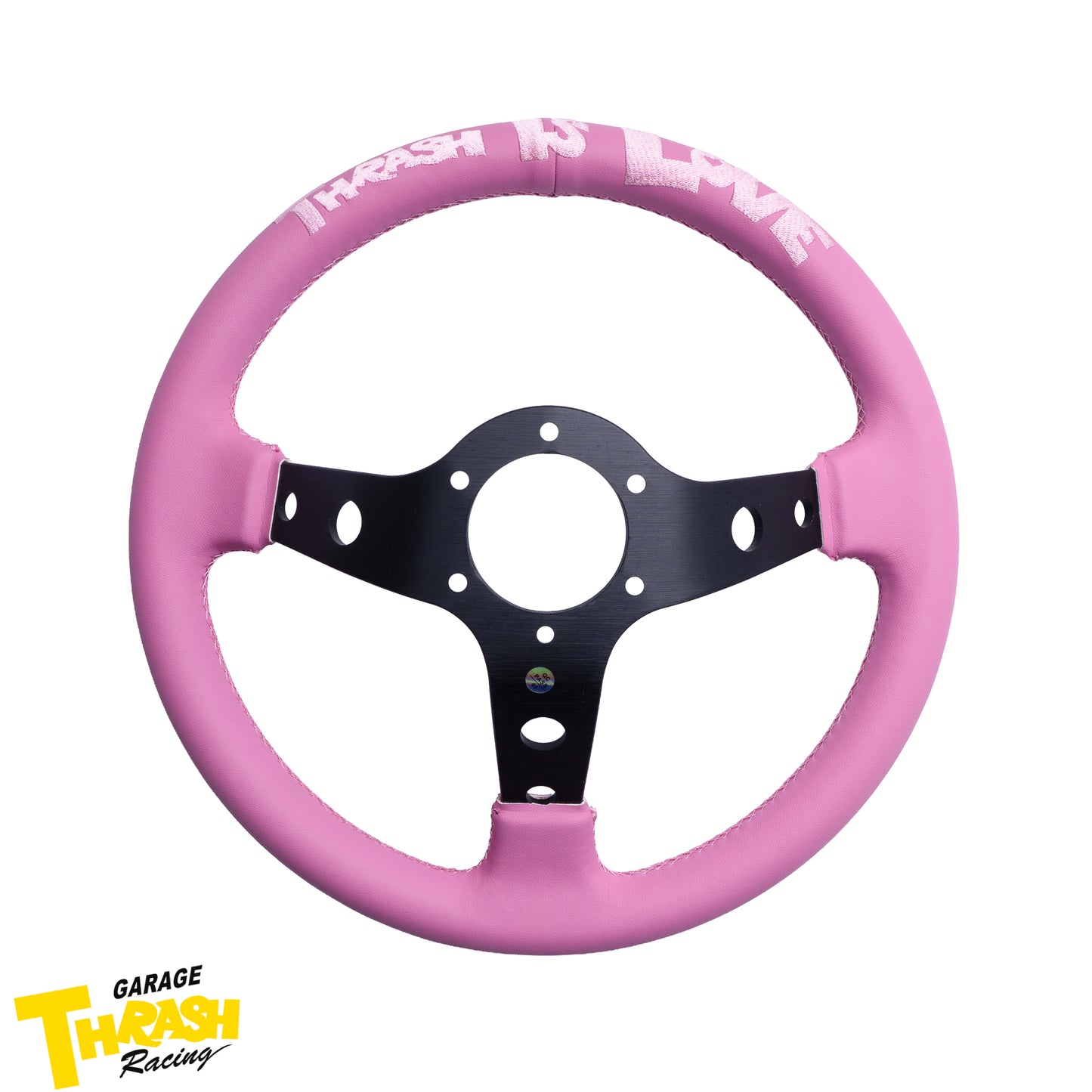 [LOVE THE WORLD] 330MM ディープディッシュステアリングホイール - レザー