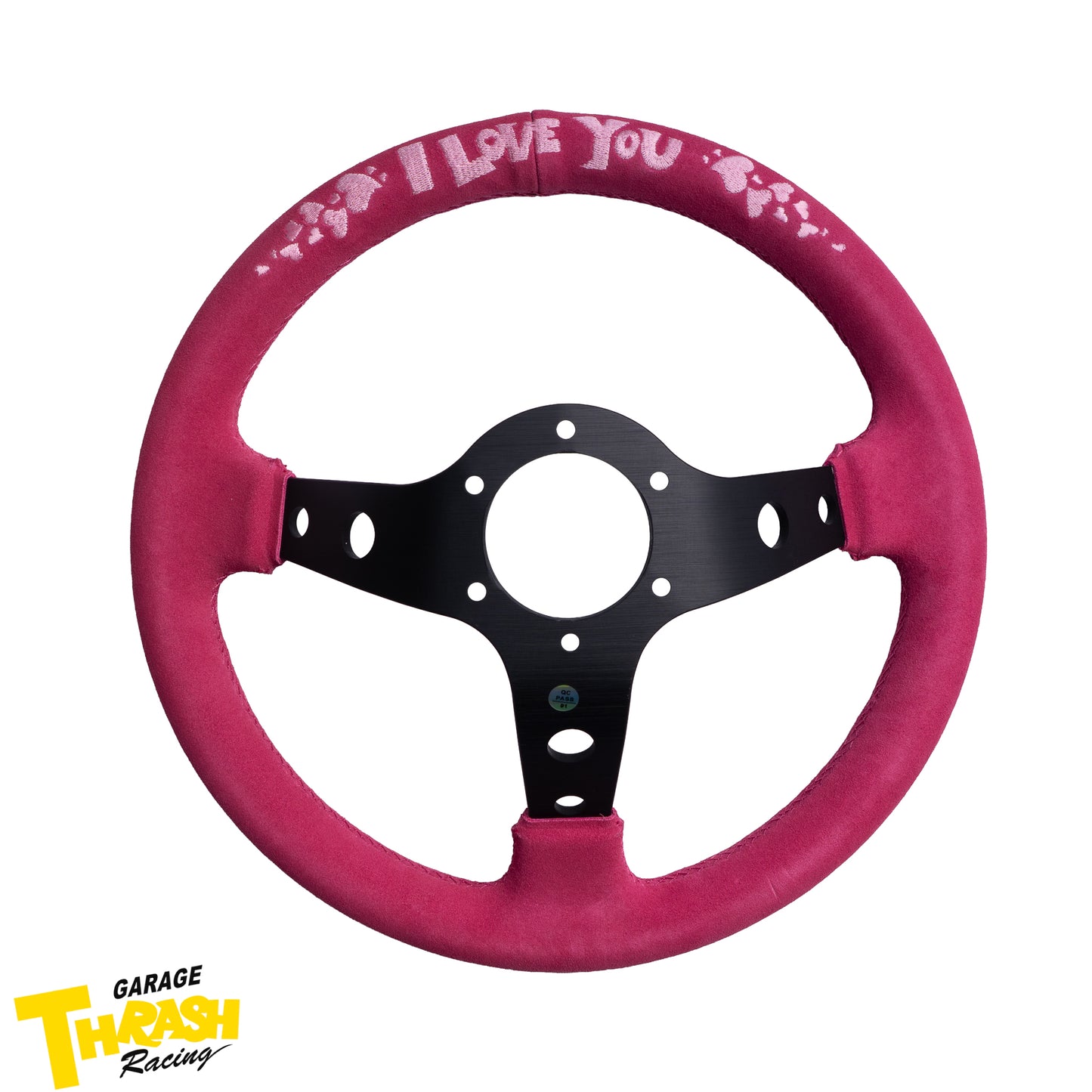 THRASH RACING I LOVE YOU 330MM ディープディッシュ レーシングハンドル