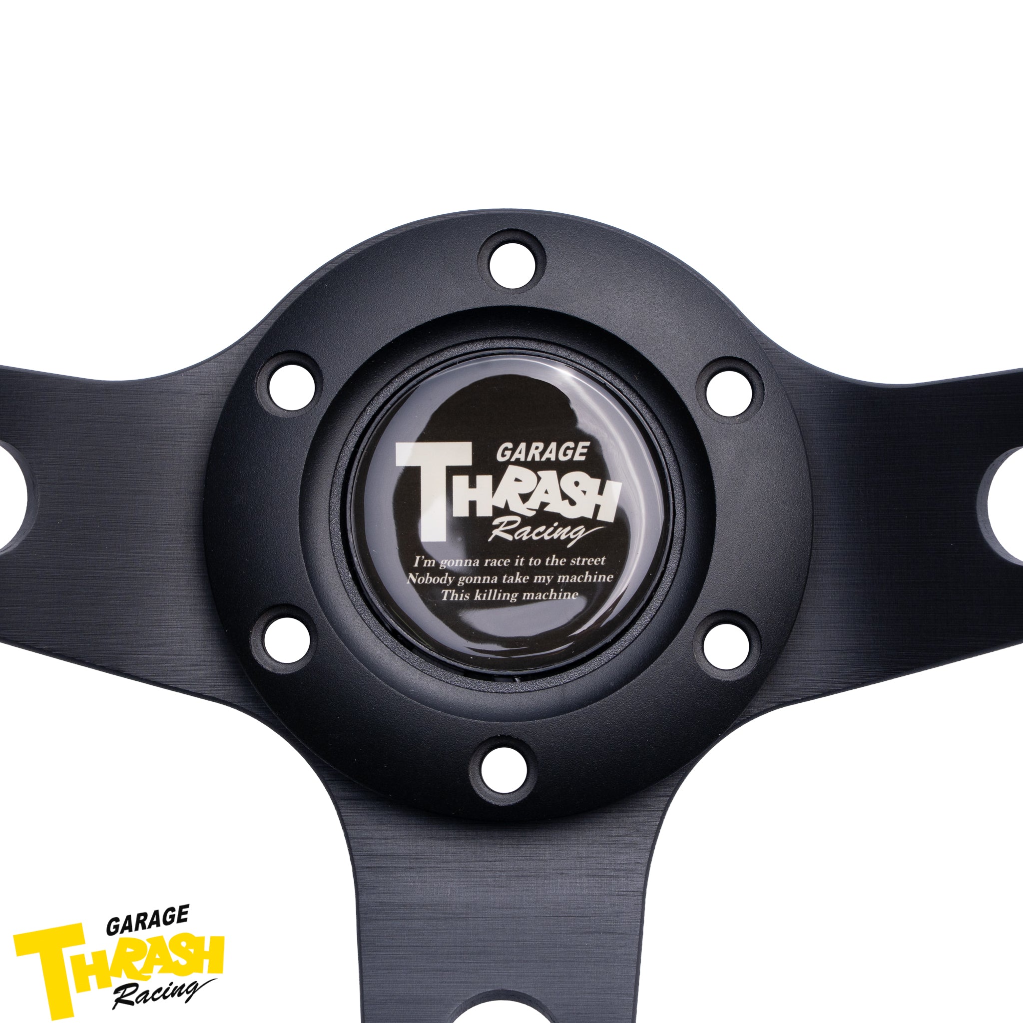 THRASH Racing RAMPAGE LIMITED 330mm Leather Deep Dish Steering