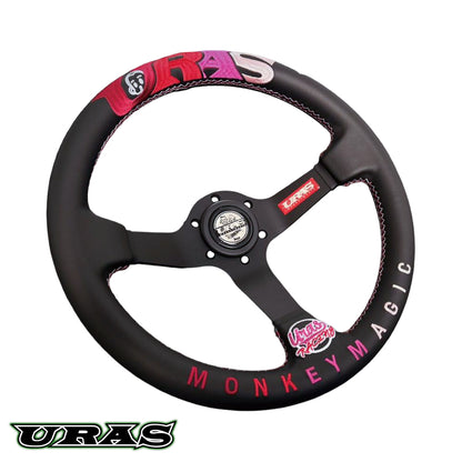 MONKEY MAGIC Steering Wheel [330mm] Rose Gradient