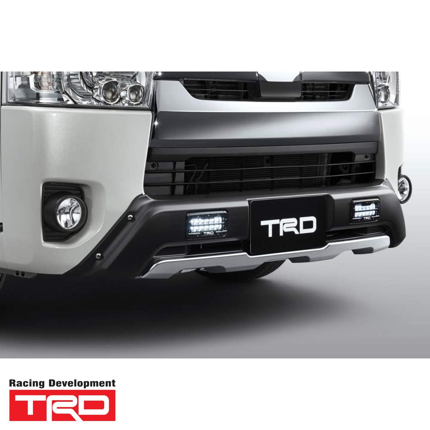 Hiace 200 Series Front Bumper Extension with LED Lights