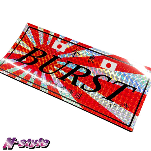 Team BURST [M] Sticker (Engine Turned) - Red Rising Sun