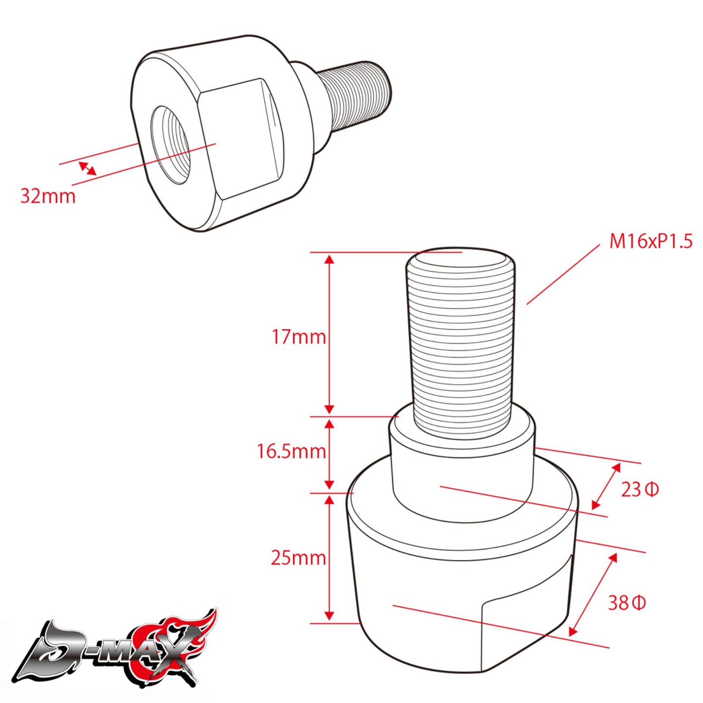 D1SPEC "Angle UP" Steering Rack Angle Adapters - GT86/GR86/BRZ