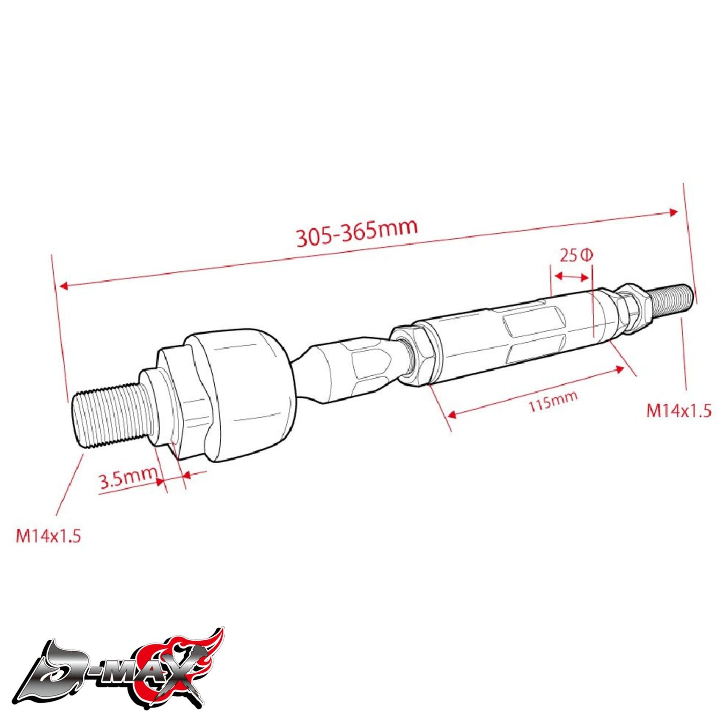 JZX90/JZX100 D1SPEC Reinforced Tie Rod TypeR