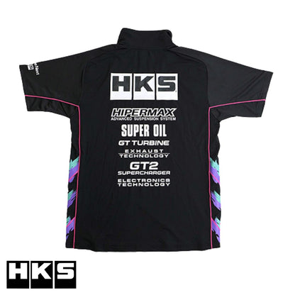 HKS チームハーフZIPポロシャツ 2025 