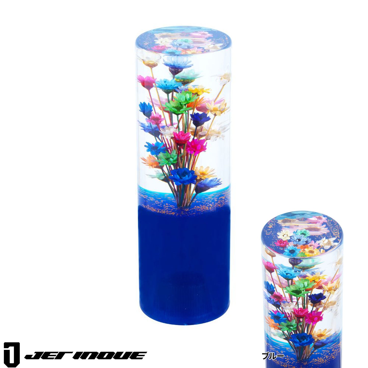 Submerged Flower Resin Shift Knob [132mm] - Cylindrical