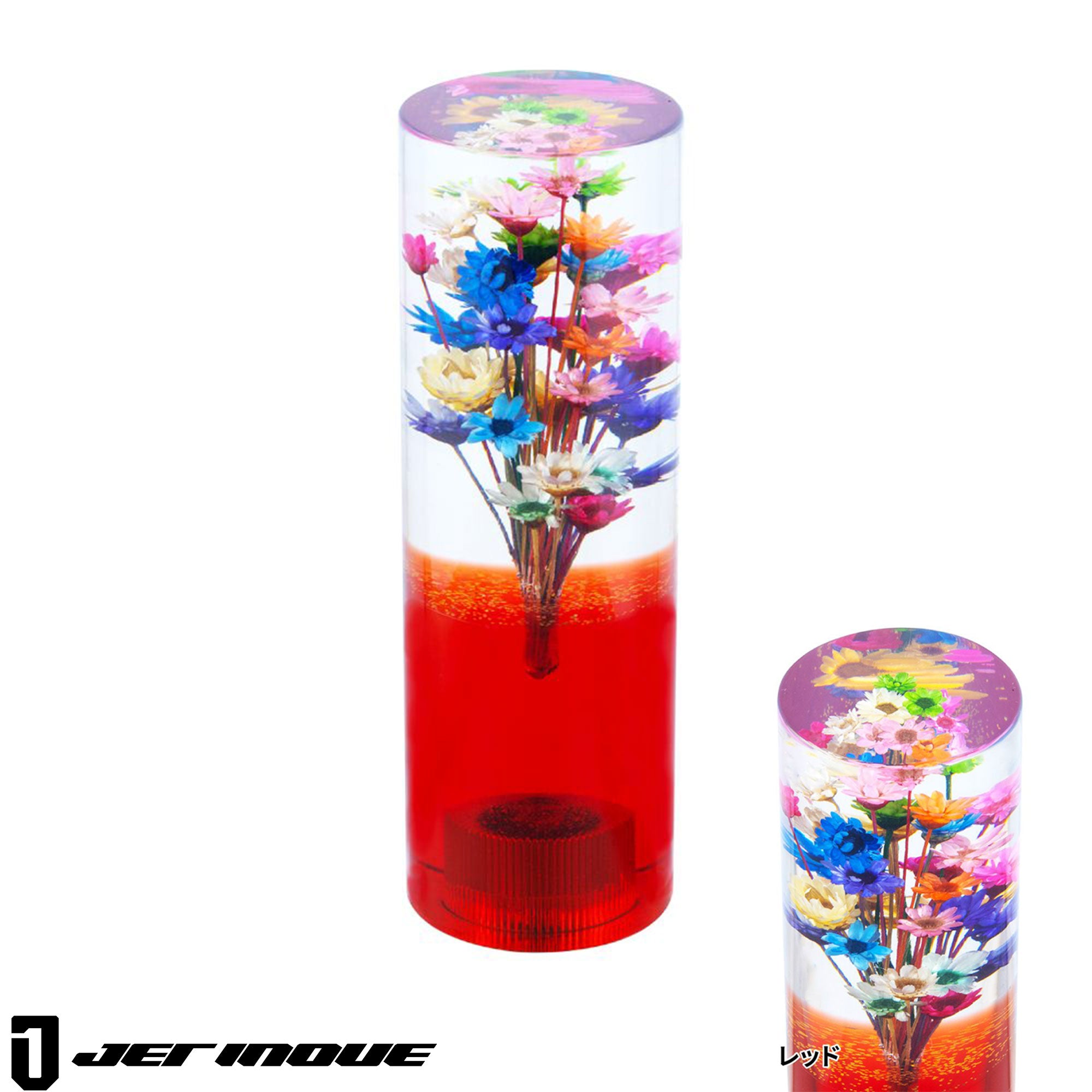 kn.inoue JET INOUE Submerged Flower Resin Shift Knob [132mm] - Cylindrical