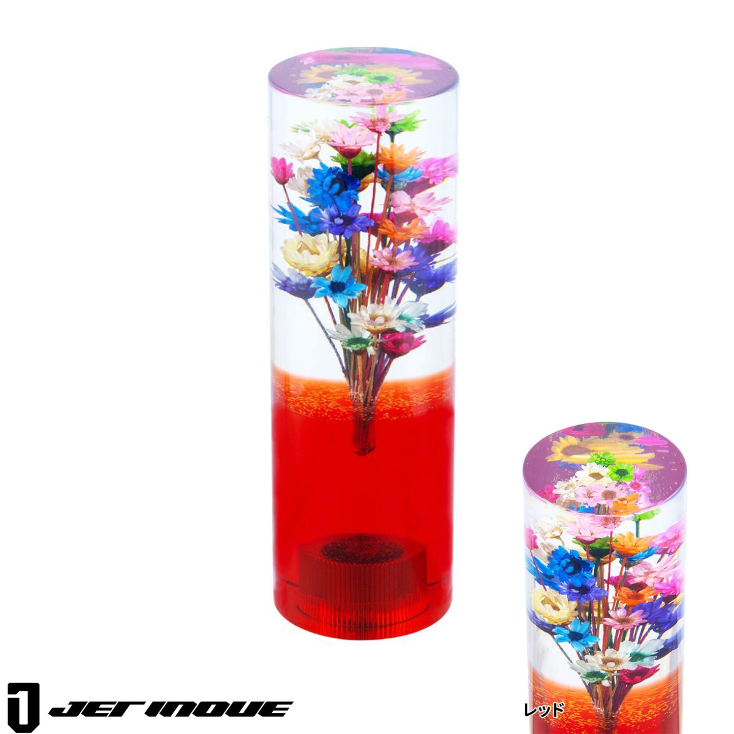 Submerged Flower Resin Shift Knob [132mm] - Cylindrical